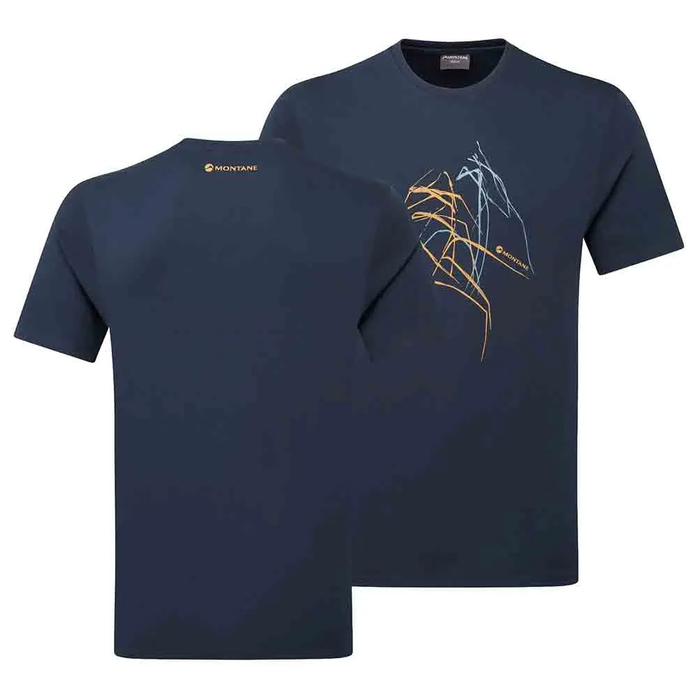 男裝 100% 有機純綿T恤 Abstract Mountain T-Shirt