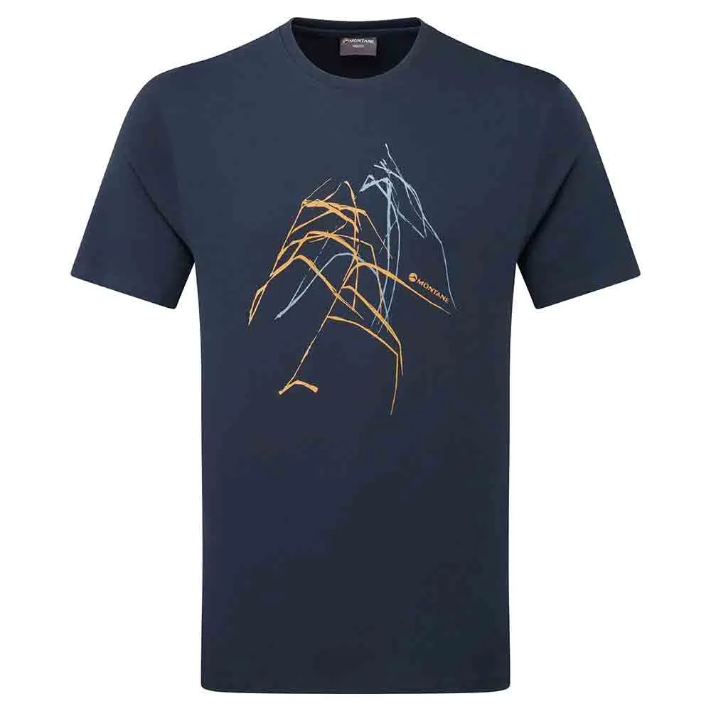 男裝 100% 有機純綿T恤 Abstract Mountain T-Shirt