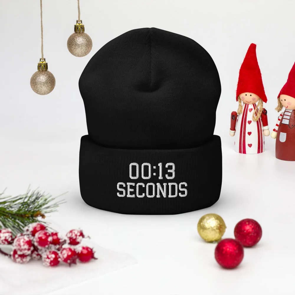 13 Seconds Chiefs Cuffed Beanie, Chiefs Grim Reaper Embroidered Knit Hat