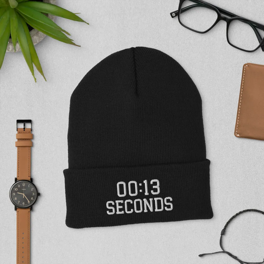 13 Seconds Chiefs Cuffed Beanie, Chiefs Grim Reaper Embroidered Knit Hat