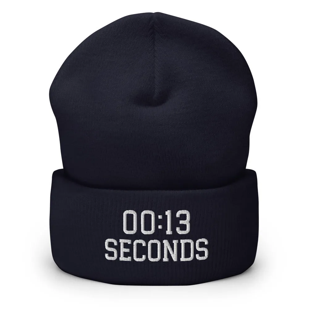 13 Seconds Chiefs Cuffed Beanie, Chiefs Grim Reaper Embroidered Knit Hat