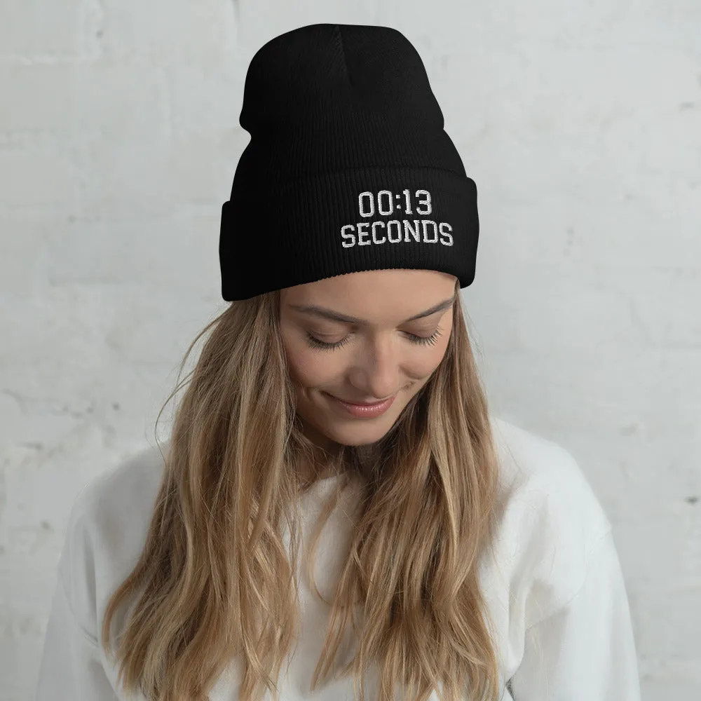 13 Seconds Chiefs Cuffed Beanie, Chiefs Grim Reaper Embroidered Knit Hat