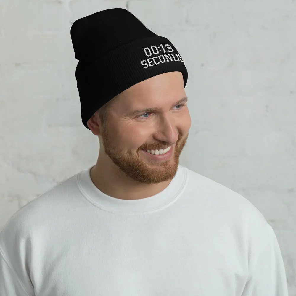 13 Seconds Chiefs Cuffed Beanie, Chiefs Grim Reaper Embroidered Knit Hat