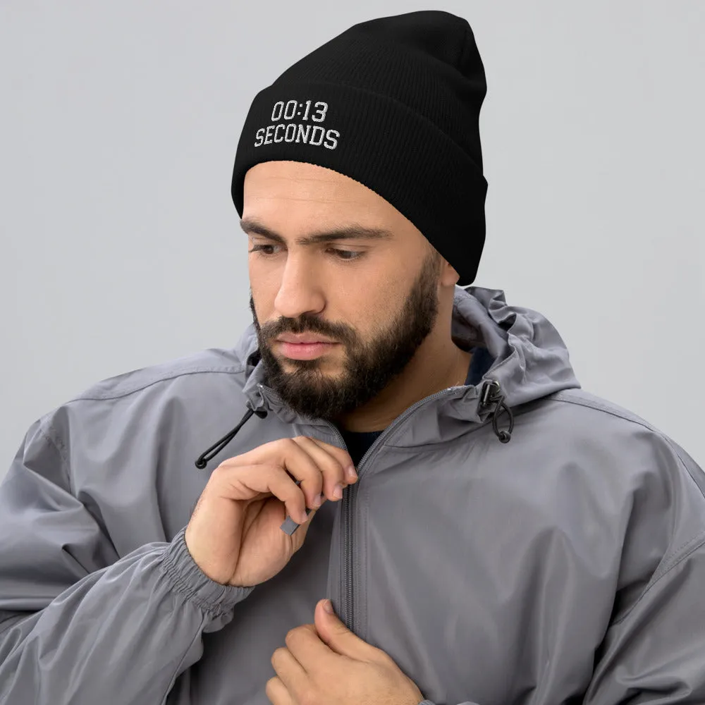 13 Seconds Chiefs Cuffed Beanie, Chiefs Grim Reaper Embroidered Knit Hat