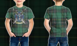 1st Scotland MacAlpine Ancient Tartan Celtic Scottish Warrior Kid Tshirt QT210512
