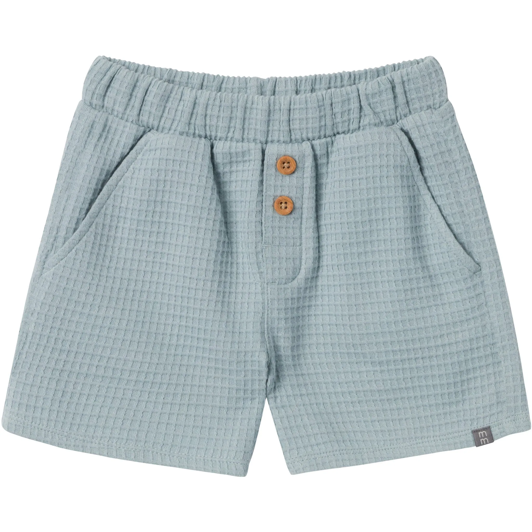 2-Piece Toddler Boys Teal Johnny Collar Shirt and Shorts Set