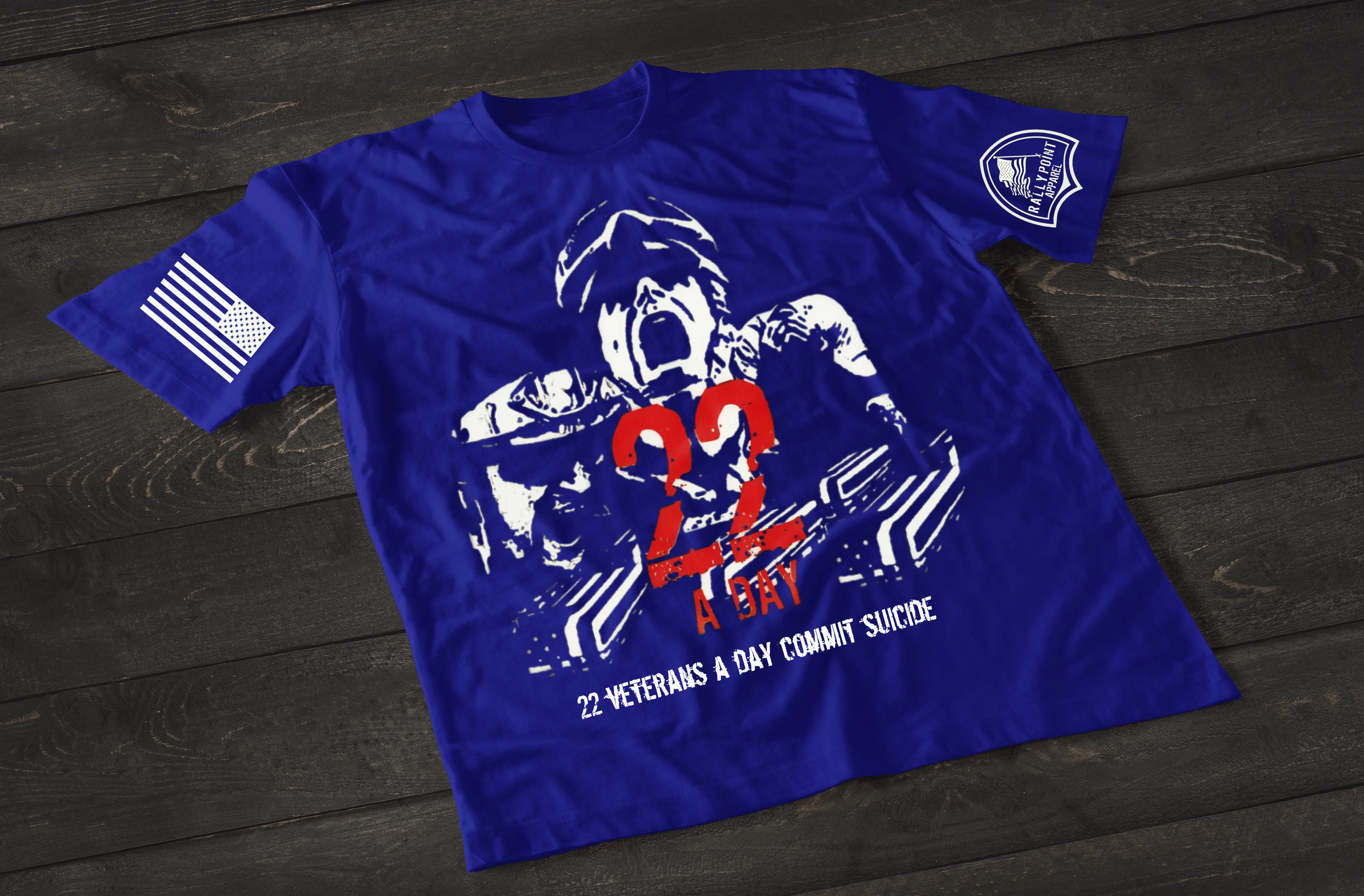 22-A-Day Suicide Awareness Patriotic Shirt