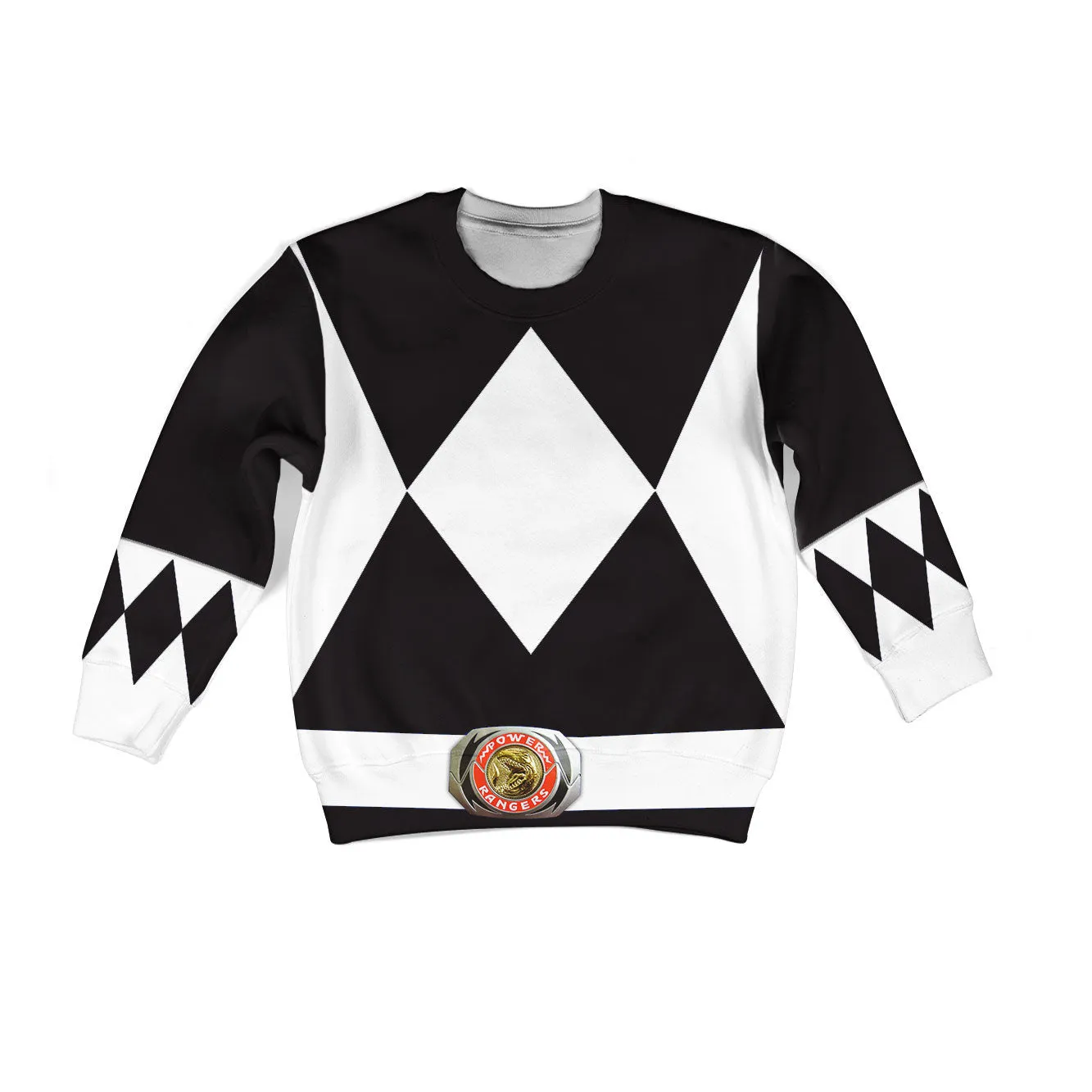 3D Black Ranger Kid Hoodie