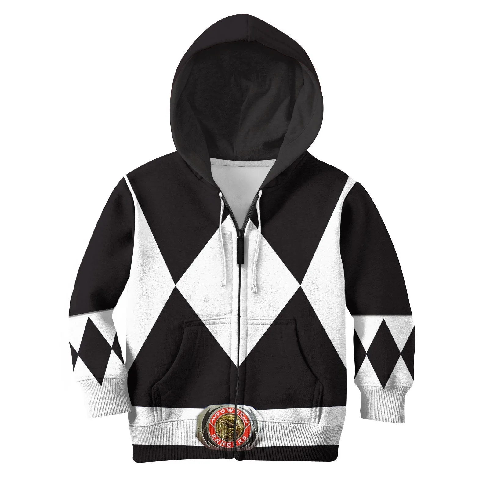 3D Black Ranger Kid Hoodie