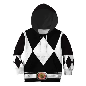 3D Black Ranger Kid Hoodie