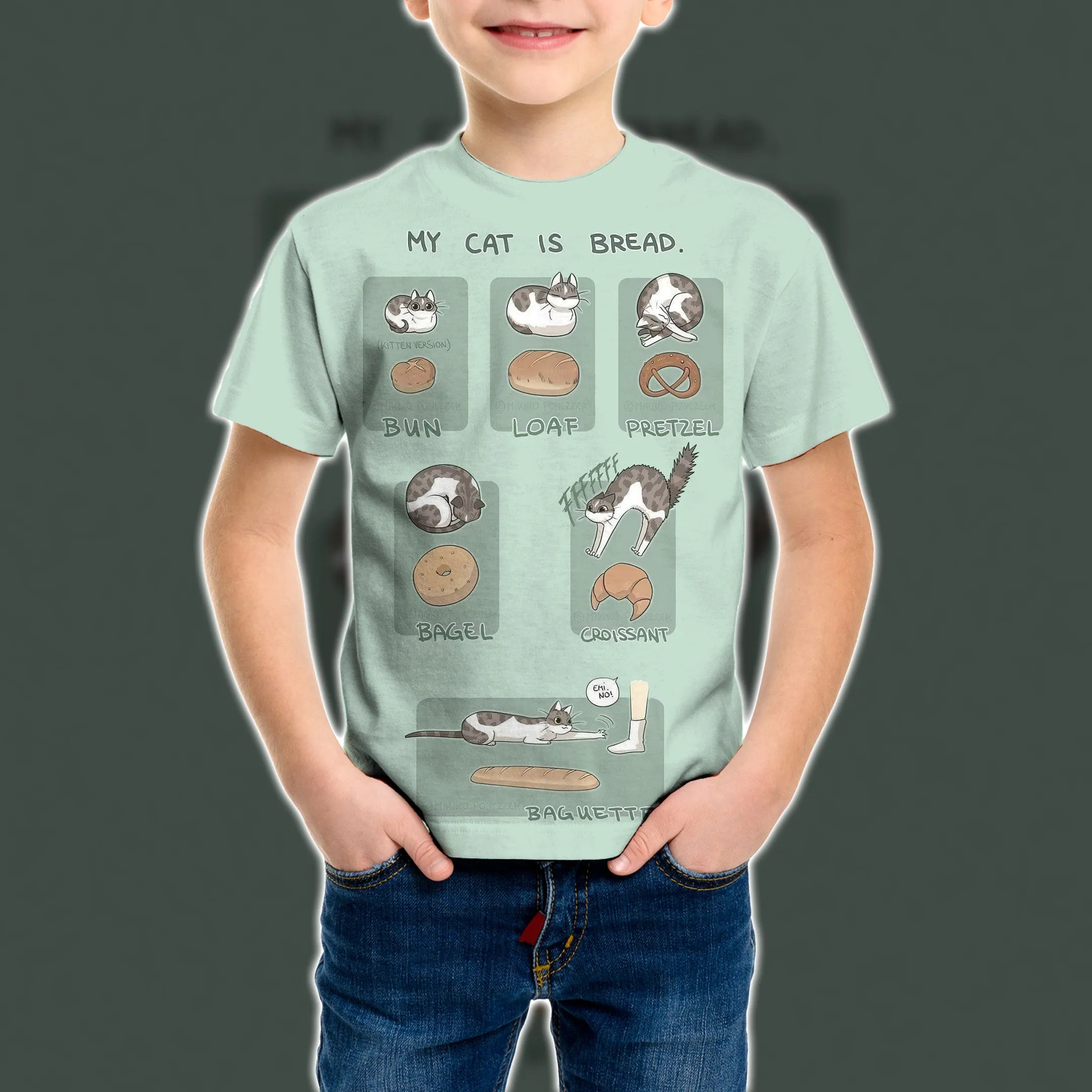 3D Cat Clothes Unisex Kid Tshirt QT303341