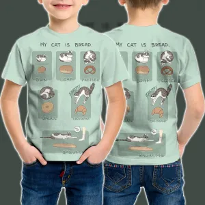 3D Cat Clothes Unisex Kid Tshirt QT303341