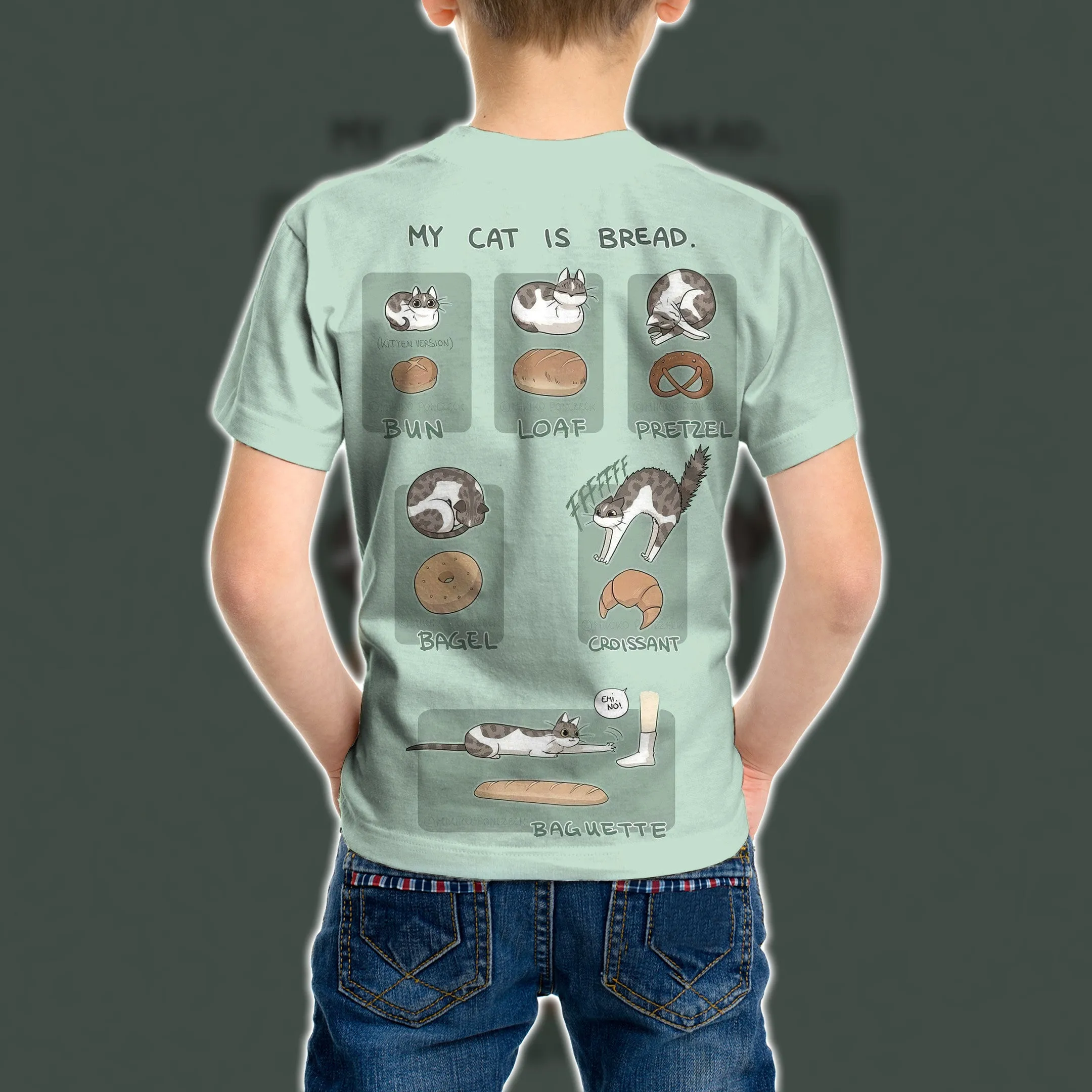 3D Cat Clothes Unisex Kid Tshirt QT303341