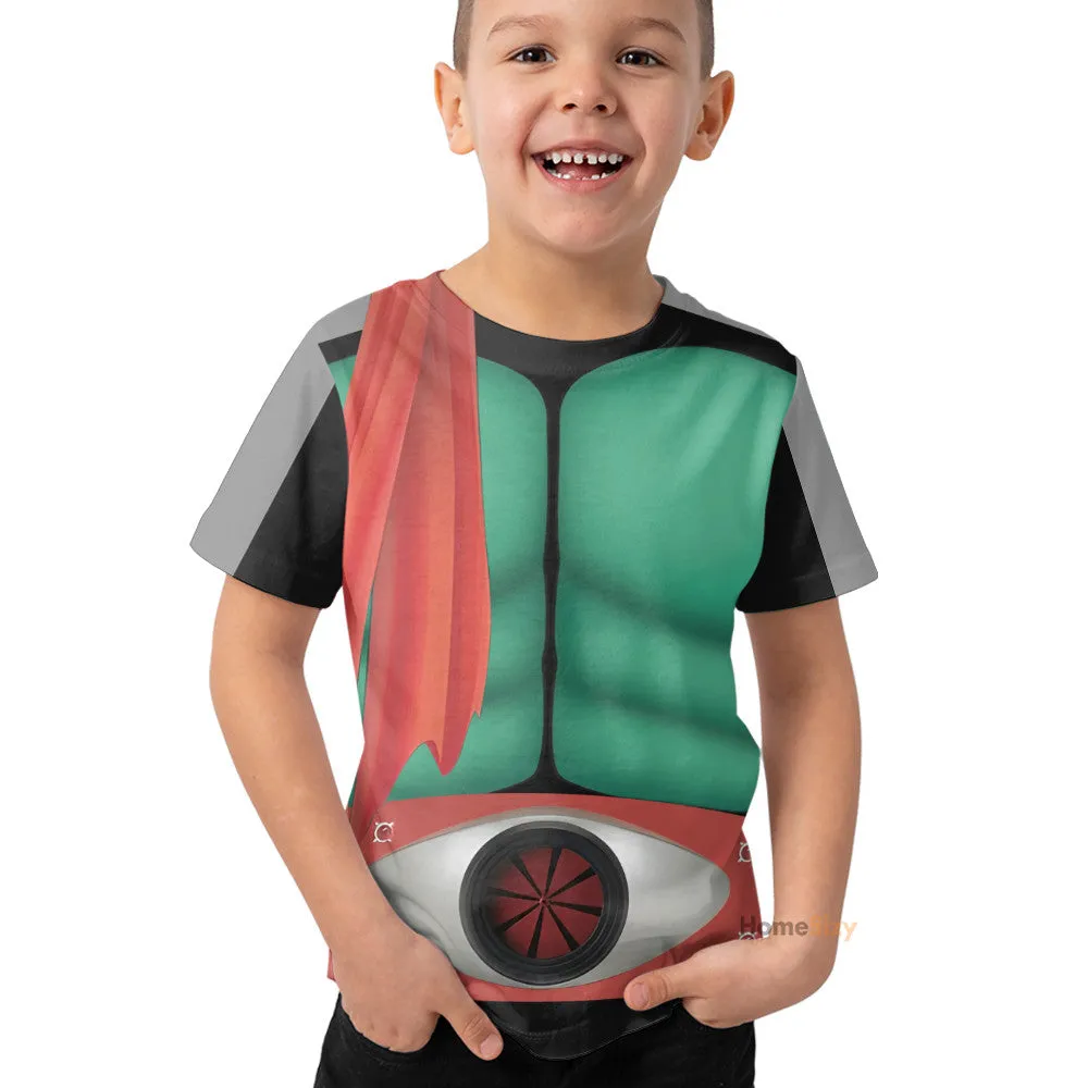 3D Kamen Rider ZKack RX 2 Custom Cosplay Costume Kid Tshirt QT305479Hg