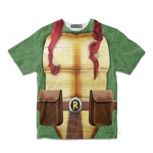 3D Raphael Raph TMNT Custom Cosplay Costume Kid Tshirt QT207005