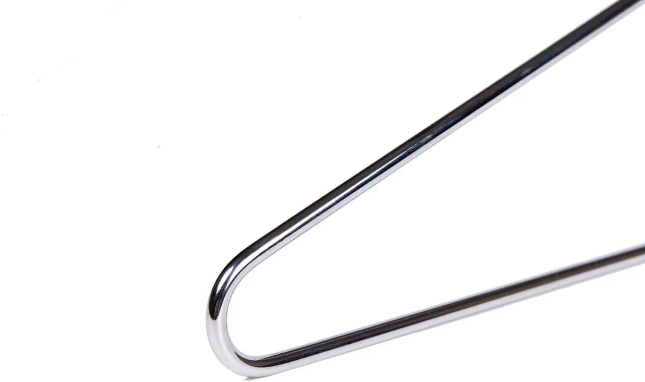 43cm Metal Combination Hanger With Clips (3.5mm thick) Sold in Bundles of 25/50/100