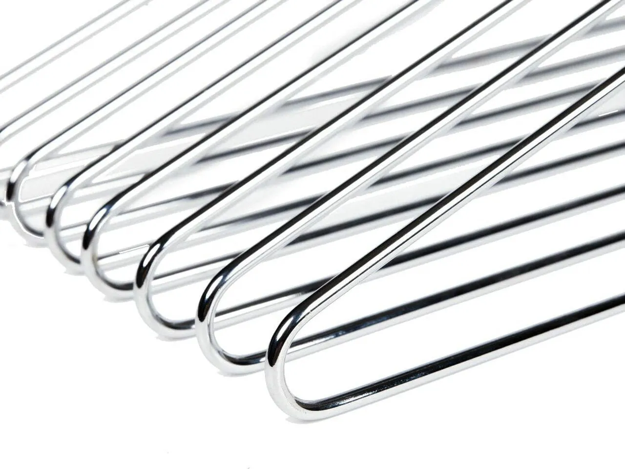 43cm Metal Combination Hanger With Clips (3.5mm thick) Sold in Bundles of 25/50/100