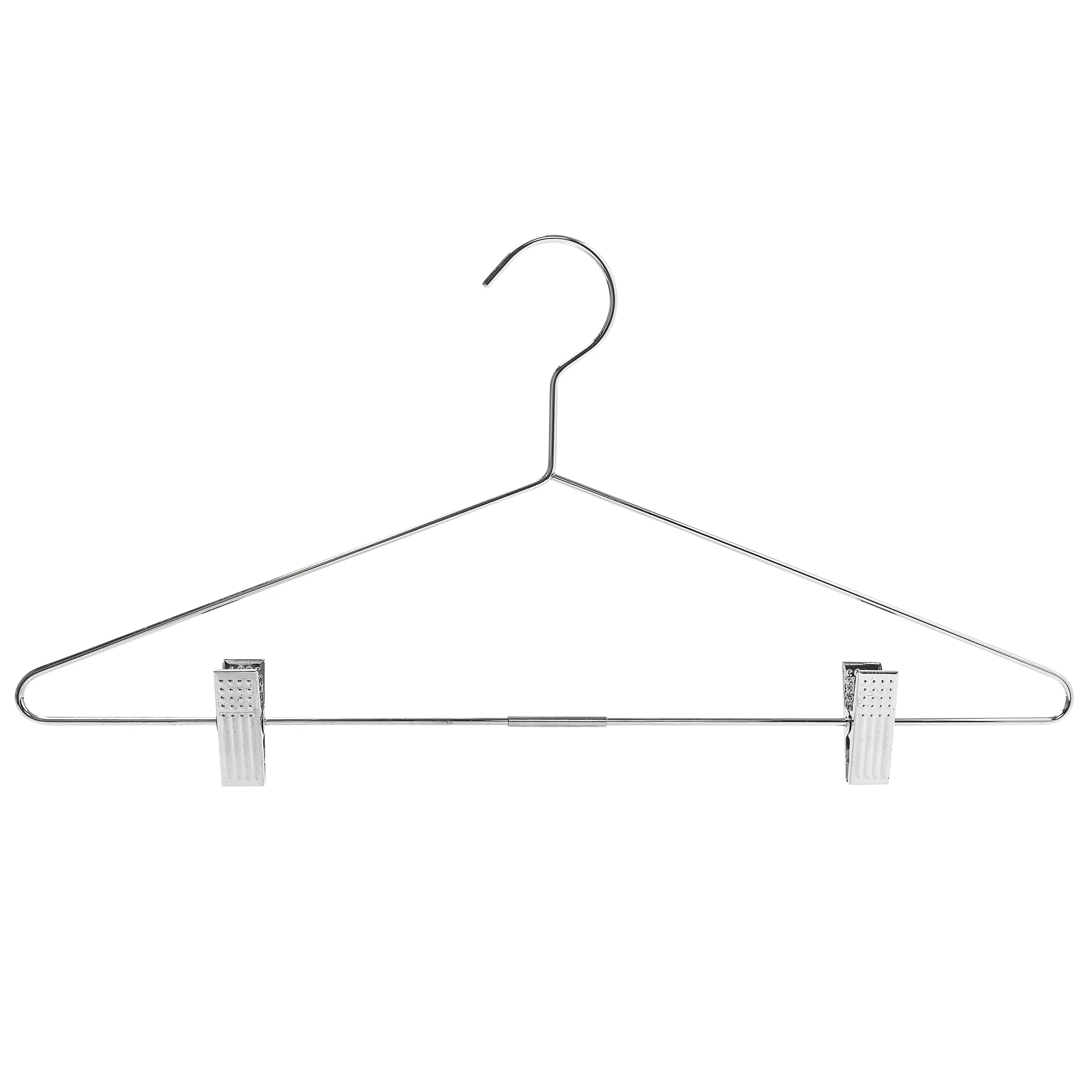 43cm Metal Combination Hanger With Clips (3.5mm thick) Sold in Bundles of 25/50/100