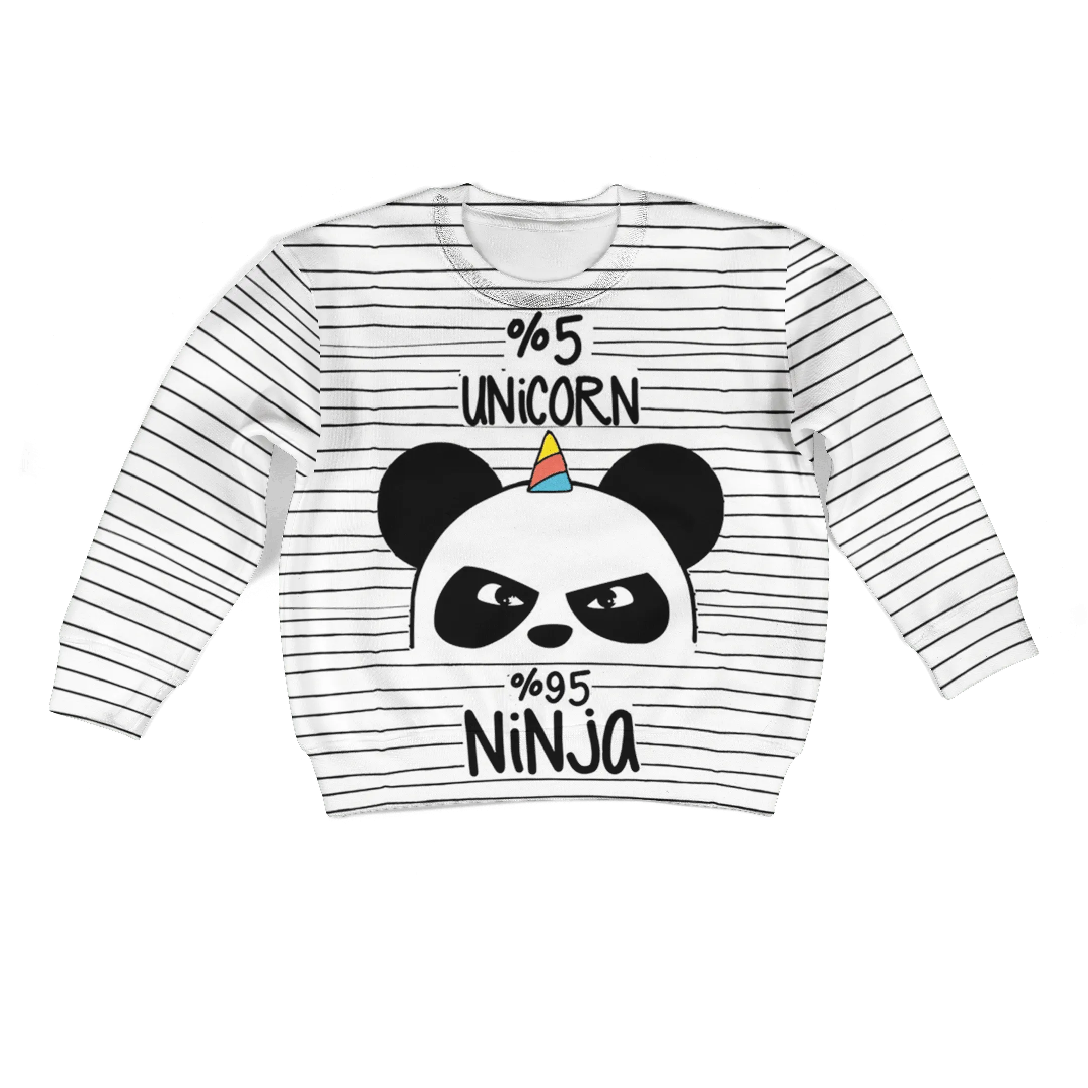 5% Unicorn 95% Ninja Custom Cosplay Kid Hoodie
