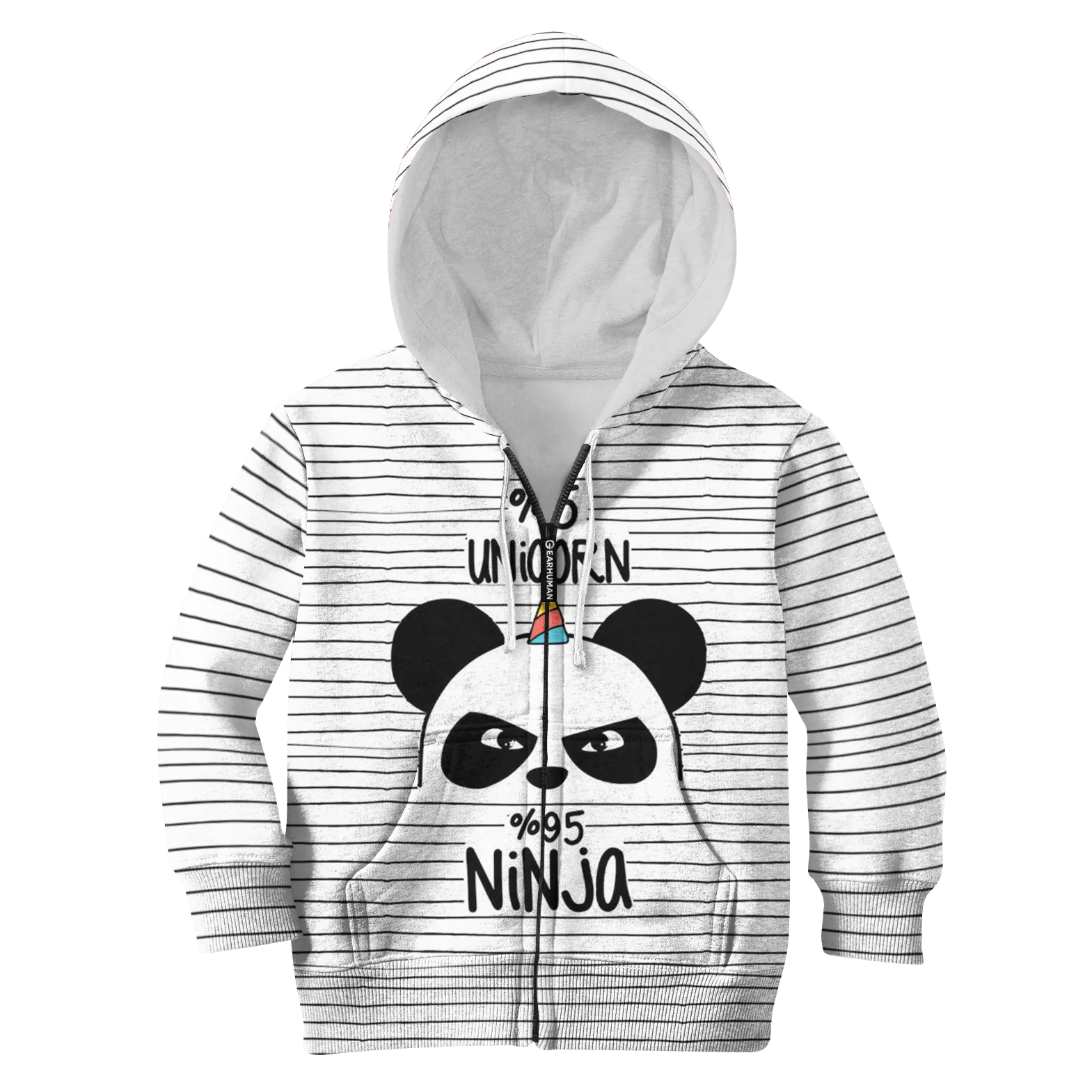 5% Unicorn 95% Ninja Custom Cosplay Kid Hoodie