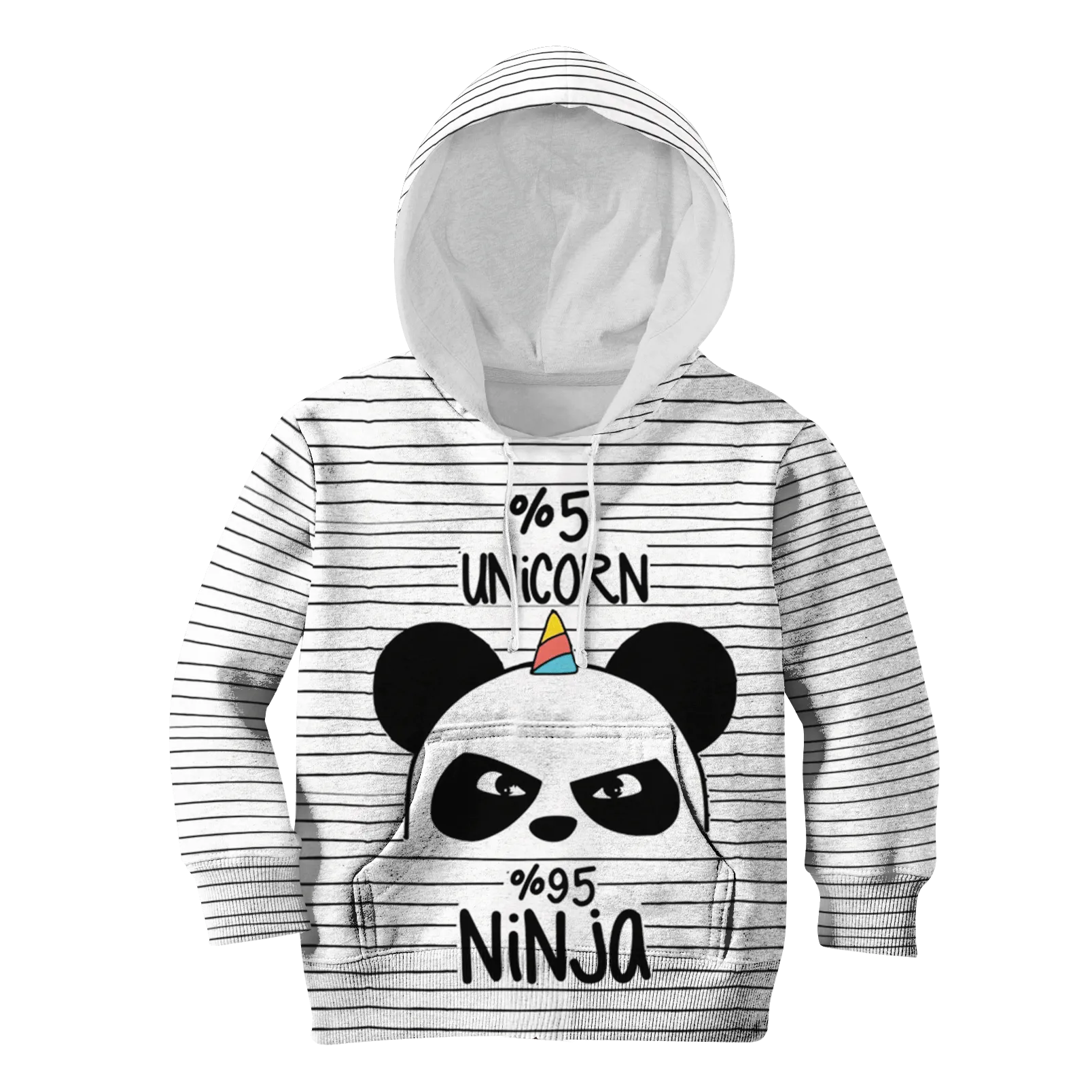 5% Unicorn 95% Ninja Custom Cosplay Kid Hoodie