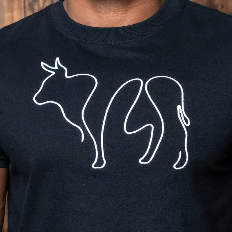 Abstract Chainstitch Nguni Crew Tee Mamba