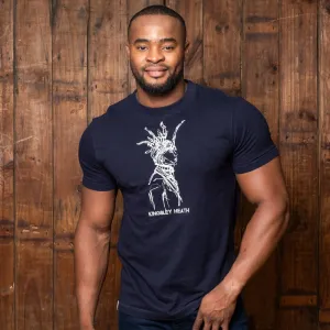 Abstract Tribesman Crew Tee - Midnight