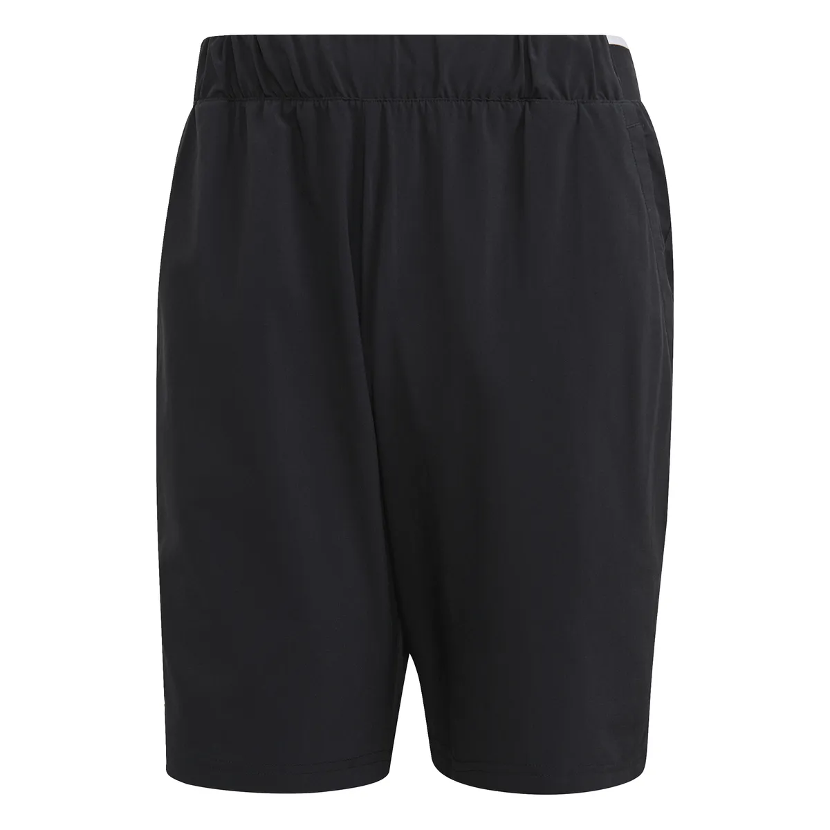 adidas Men's Stretch Woven Club Short 7-Inch (Black/White)
