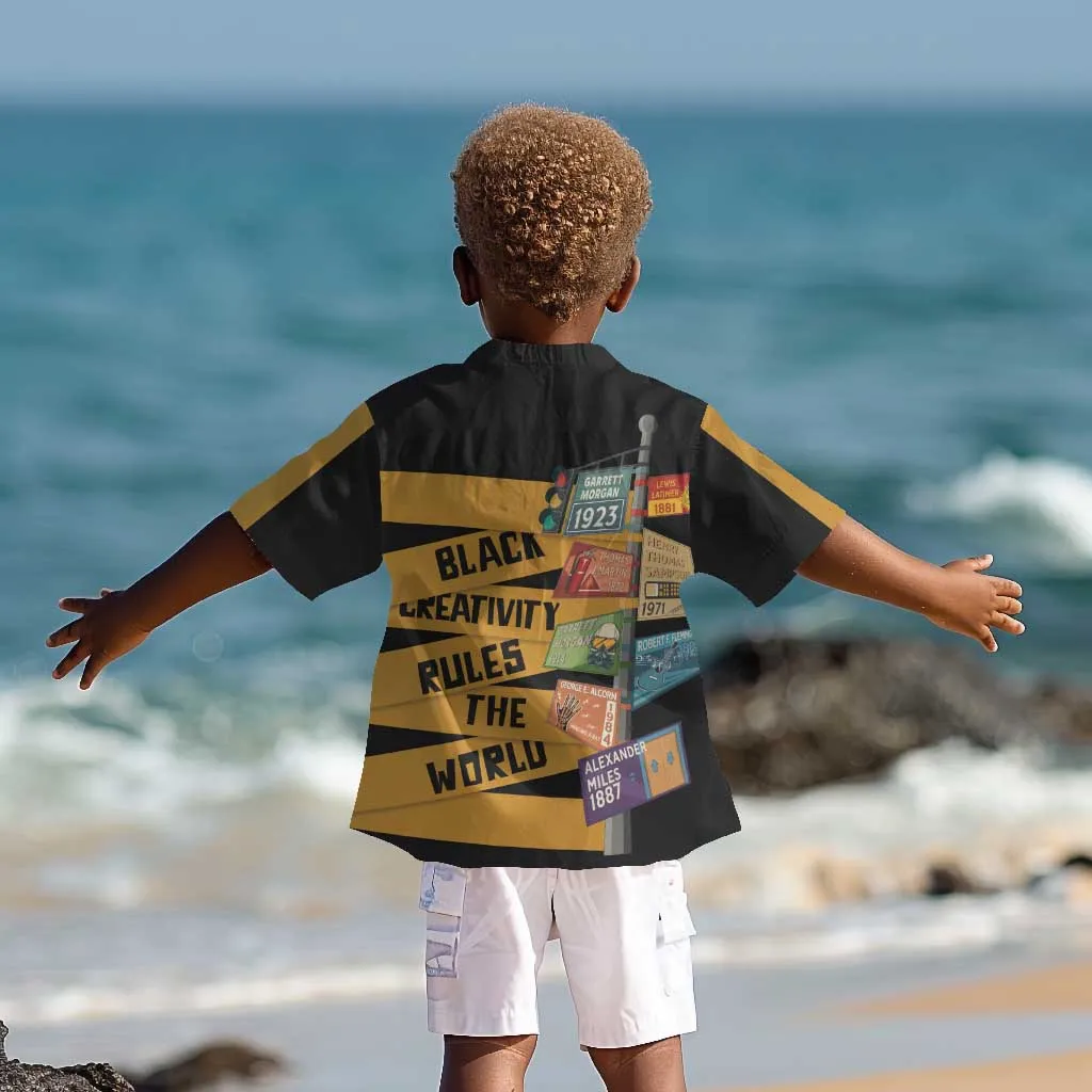 African Creativity Kid Hawaiian Shirt Black Creativity Rules The World DT03