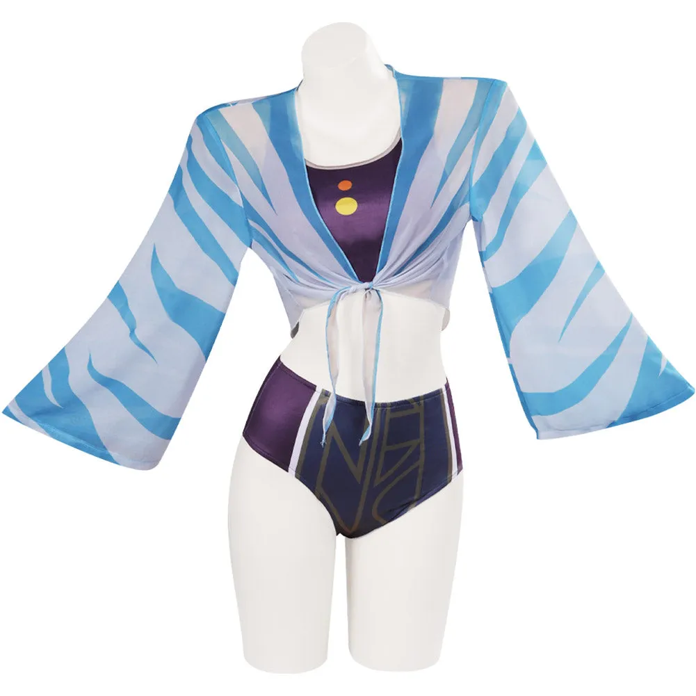 Ahsoka Tano Ahsoka Tano Cosplay Costume Jumpsuit Shorts Cloak Outfits Halloween Carnival Party Suit