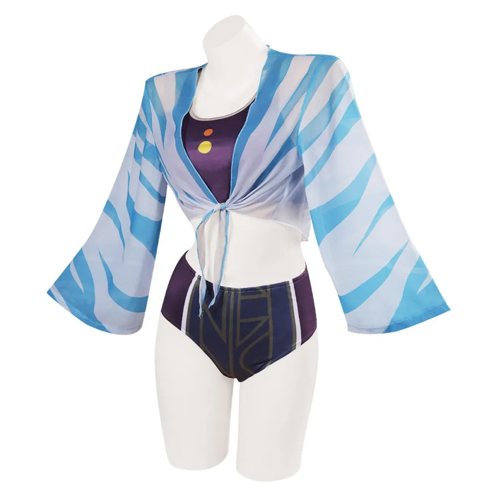 Ahsoka Tano Ahsoka Tano Cosplay Costume Jumpsuit Shorts Cloak Outfits Halloween Carnival Party Suit