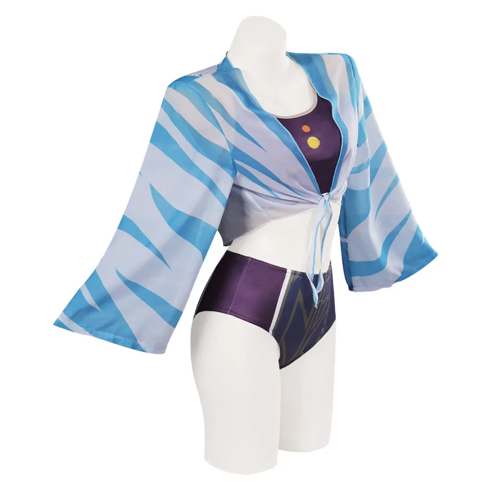 Ahsoka Tano Ahsoka Tano Cosplay Costume Jumpsuit Shorts Cloak Outfits Halloween Carnival Party Suit