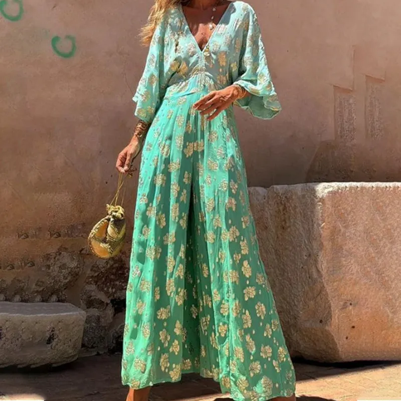 Aila – Relaxed Women’s Wide Flared Jumpsuit