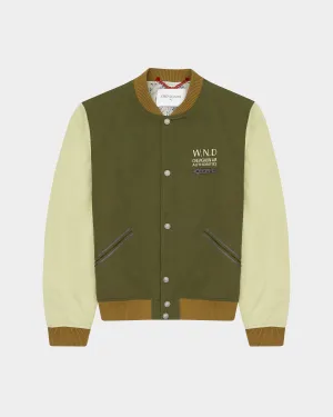 AIR WEAR AVIATOR BOMBER JACKET IN GREEN