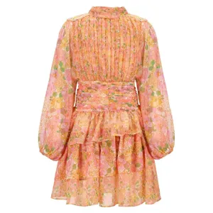 Alexa Floral Frill Dress
