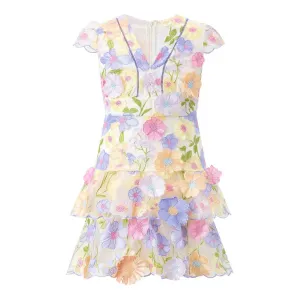 Amara Embroidered Dress - Floral