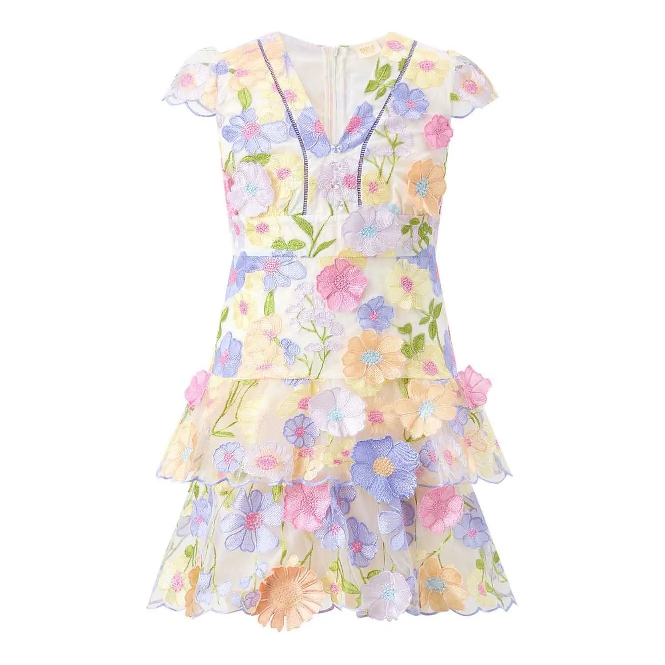 Amara Embroidered Dress - Floral