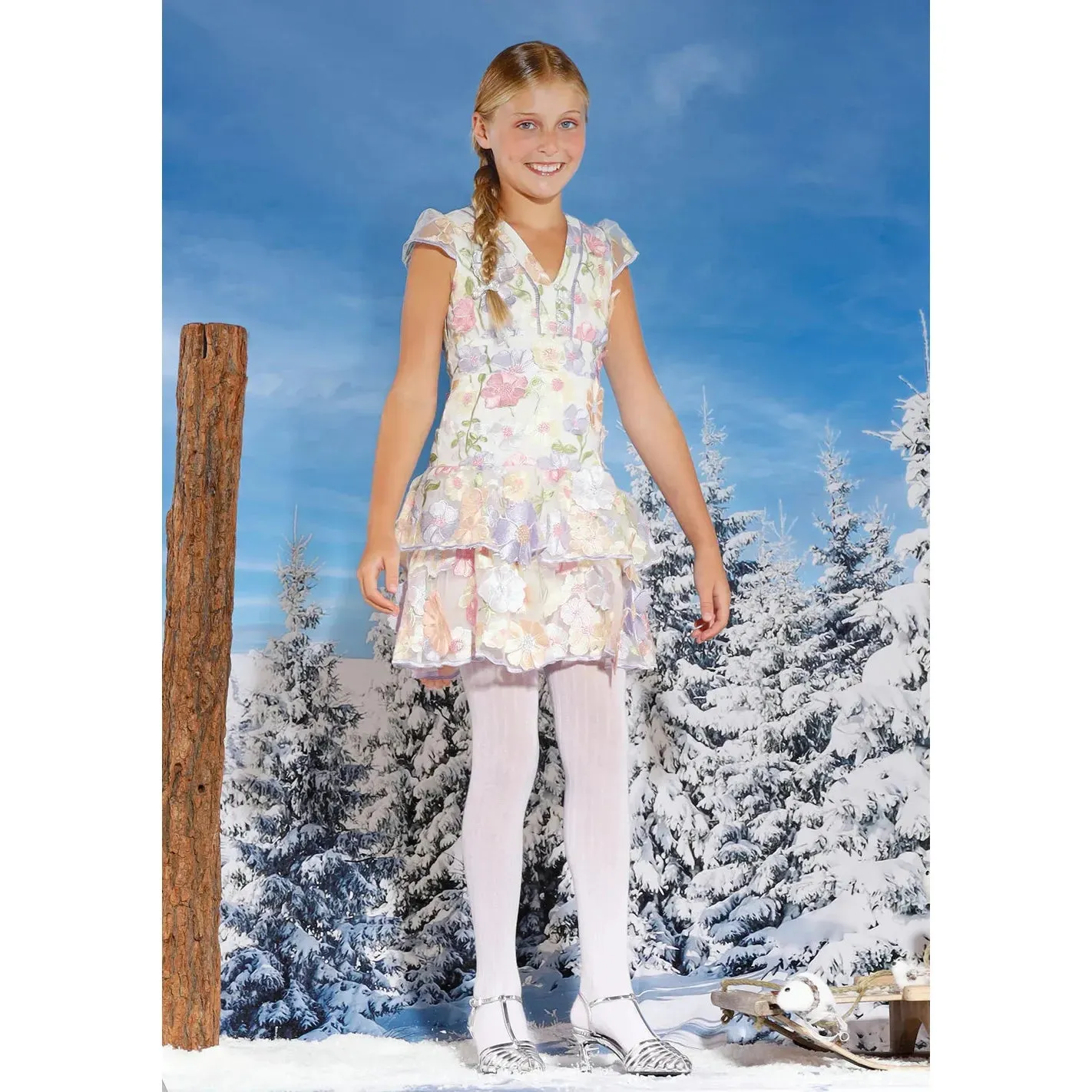 Amara Embroidered Dress - Floral