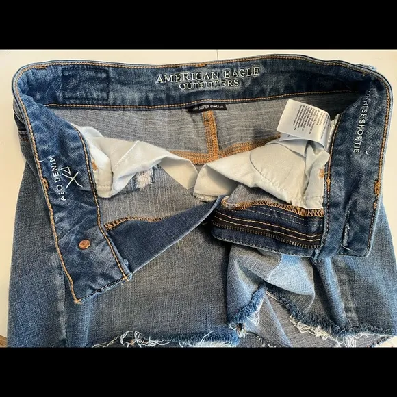 american eagle upcycled shorts jeans