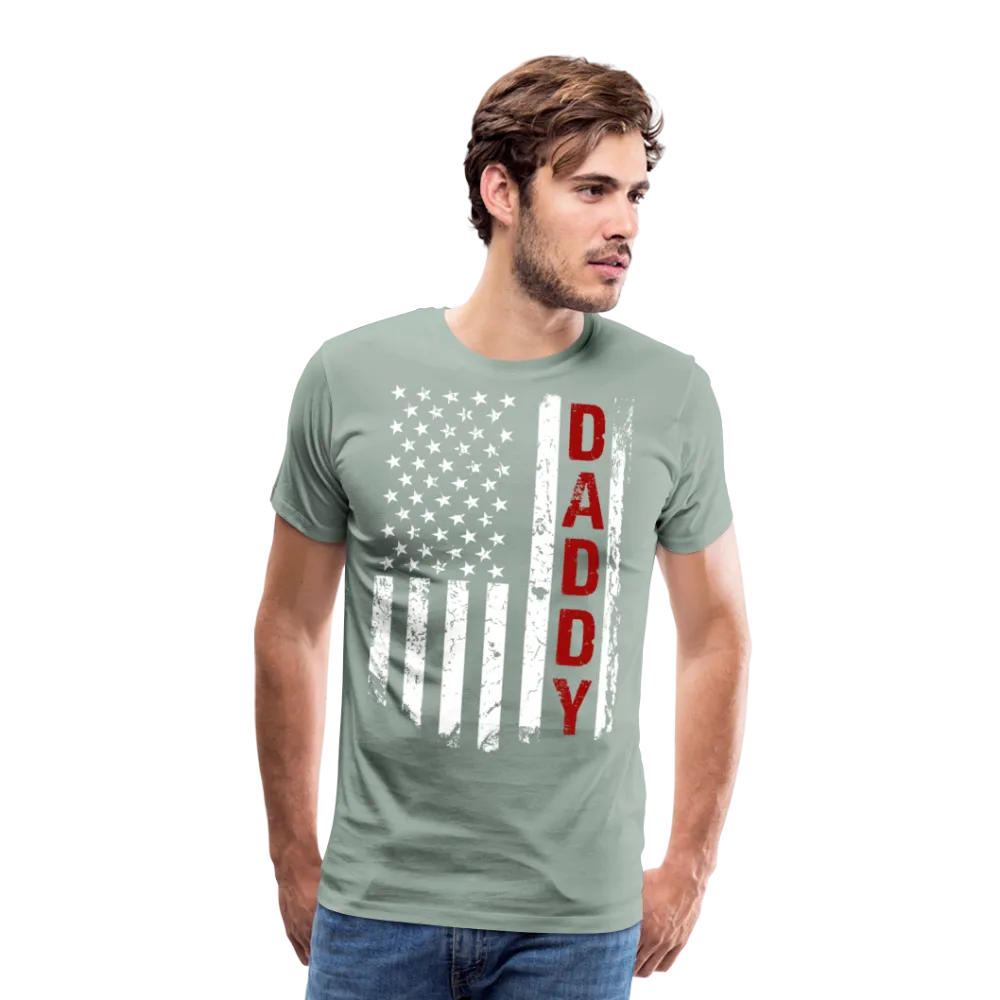 American Flag Daddy Men's Premium T-Shirt (CK1931)