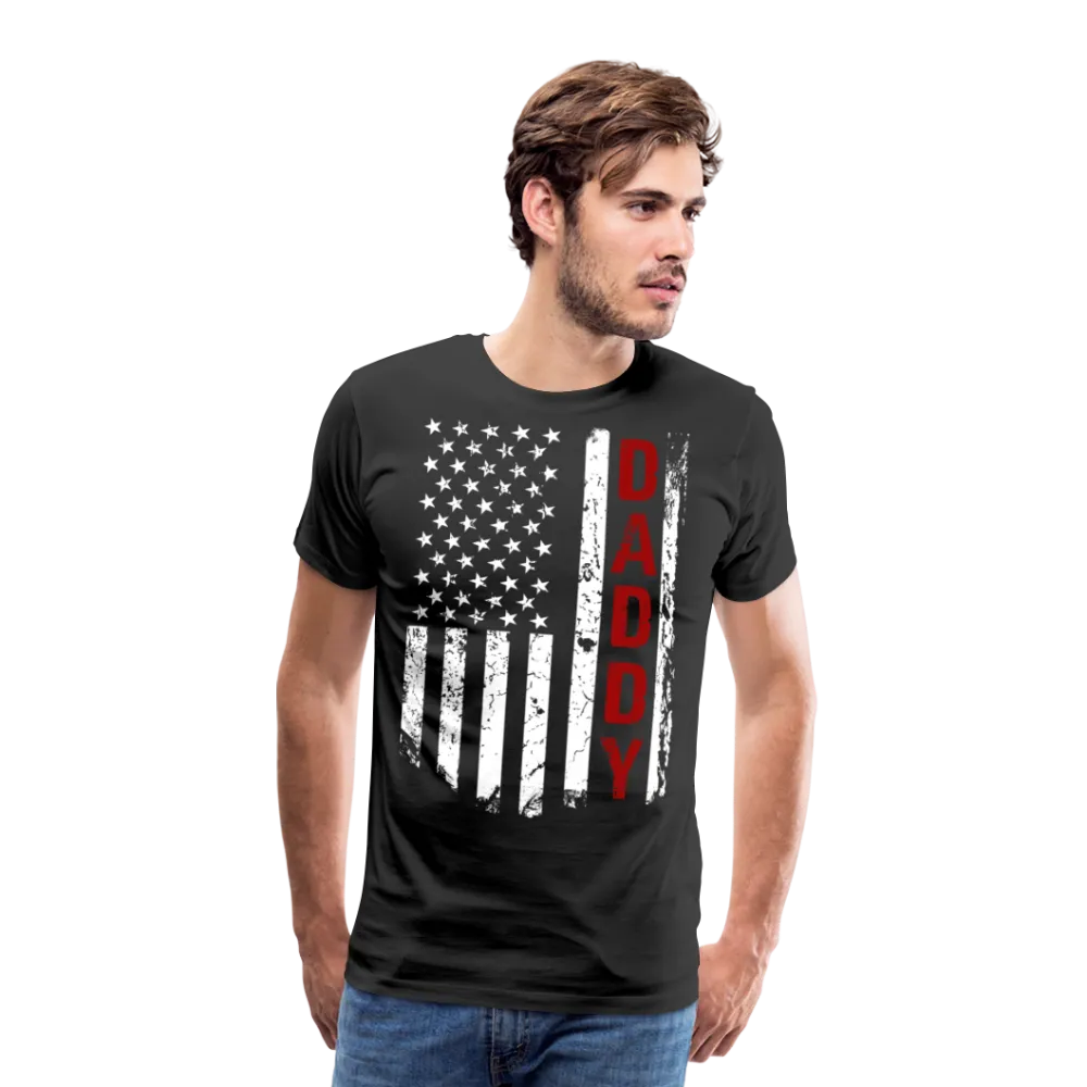 American Flag Daddy Men's Premium T-Shirt (CK1931)