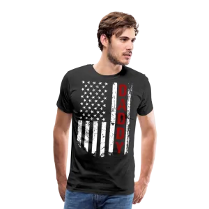 American Flag Daddy Men's Premium T-Shirt (CK1931)