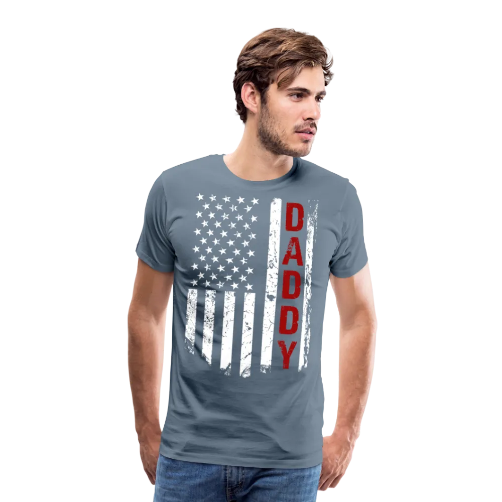 American Flag Daddy Men's Premium T-Shirt (CK1931)