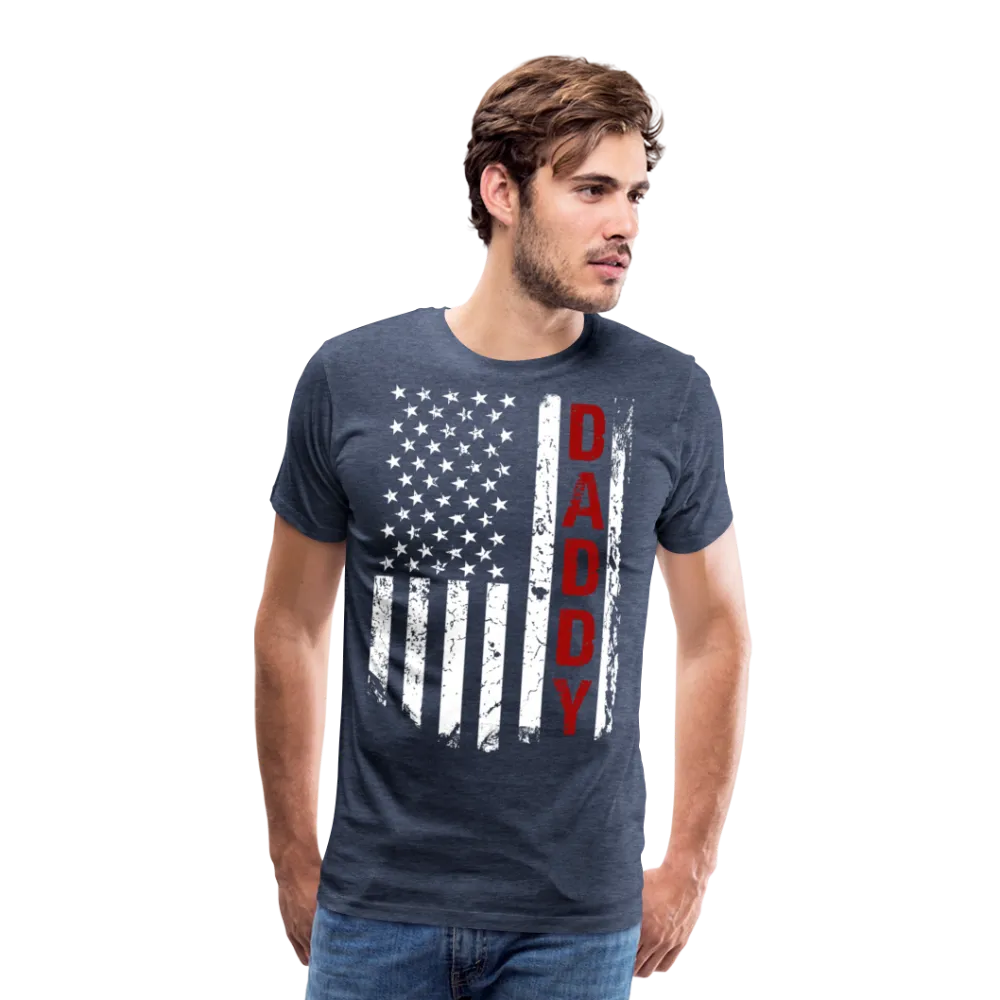American Flag Daddy Men's Premium T-Shirt (CK1931)