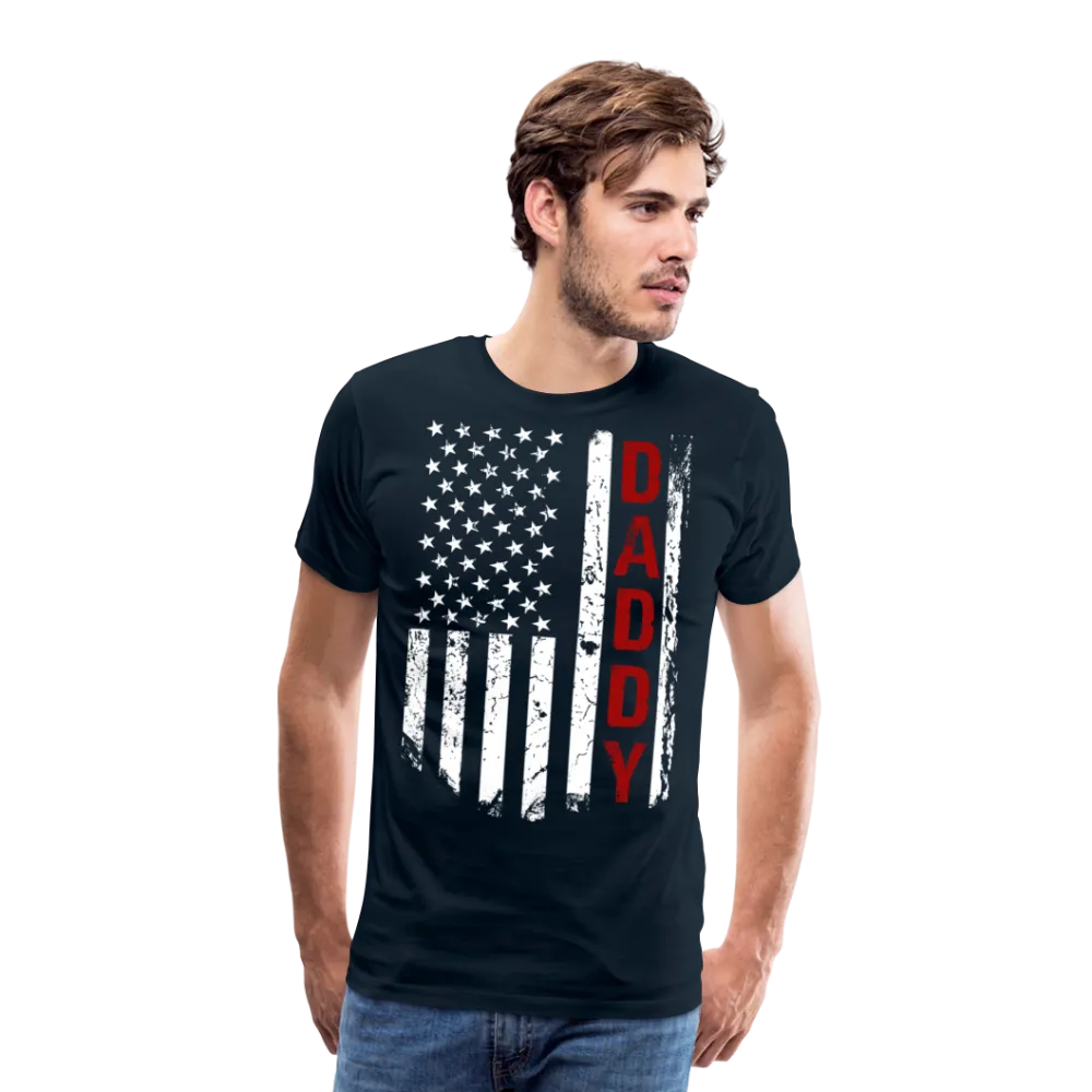 American Flag Daddy Men's Premium T-Shirt (CK1931)