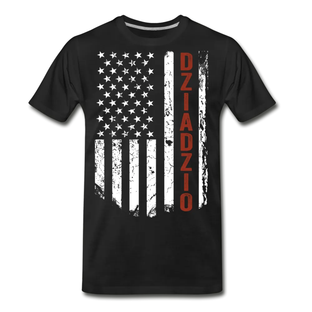 American Flag Dziadzio Men's Premium T-Shirt
