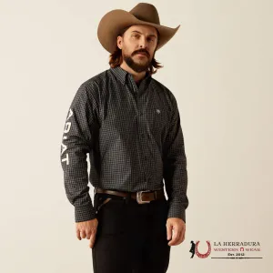 Ariat PRO Team Otto Long Sleeve Shirt Black/Khaki Classic Fit - 4058