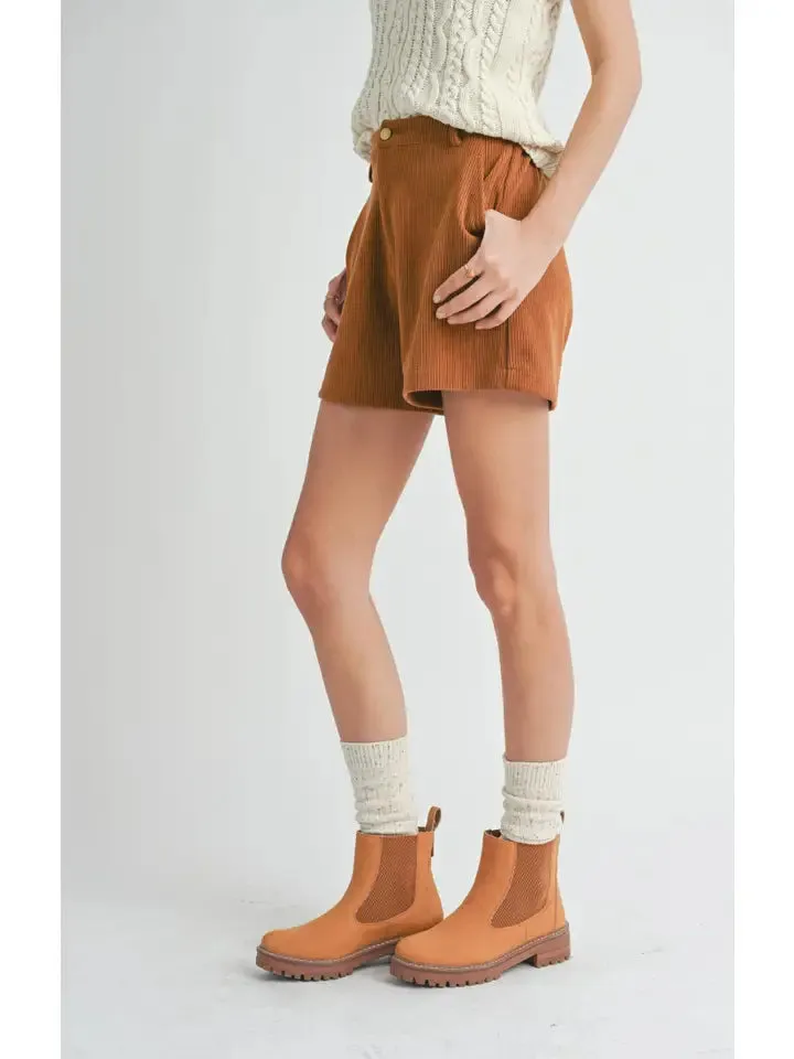 Artful Stretch Corduroy Shorts