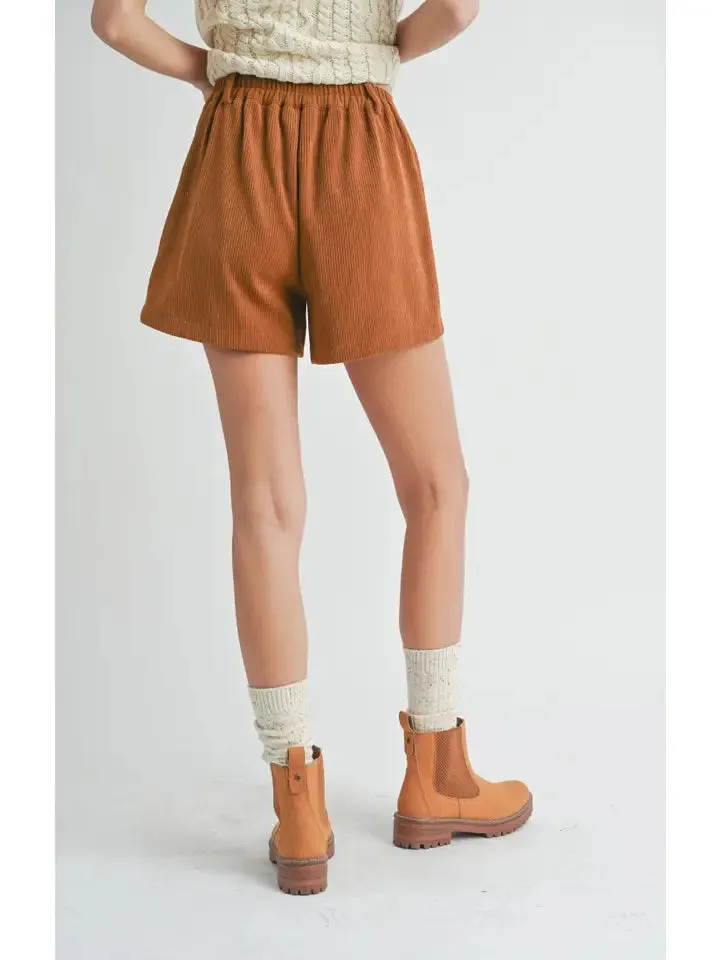 Artful Stretch Corduroy Shorts