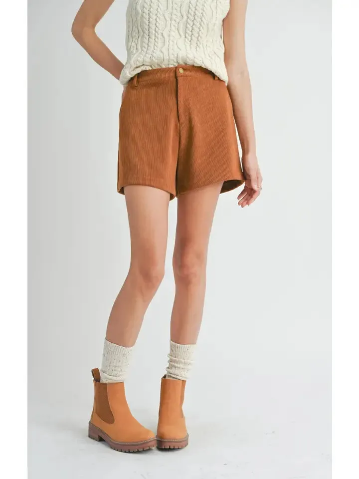 Artful Stretch Corduroy Shorts